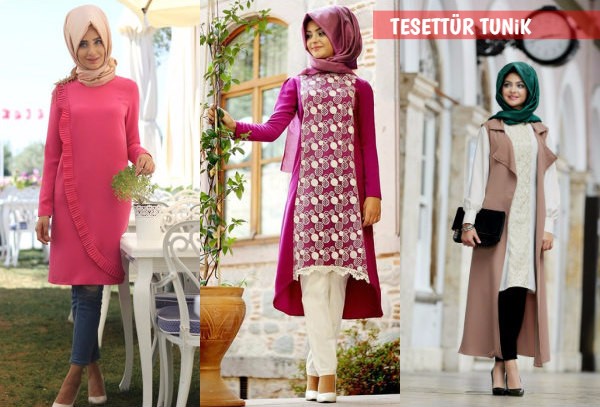 tesettür giyim tunik modelleri