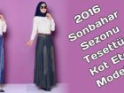 2016 Sonbahar Tesettür Kot Etek Modelleri